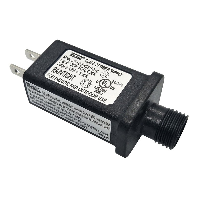 Dirduaid 4.5V 1A LED Controller LED Transformer Class 2 Power Supply, IP44 Waterproof Low Voltage Transformer US Plug for Christmas Light, String Light - Image 1
